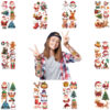 Wholesale 10pcs cartoon Christmas holiday tattoo stickers