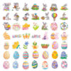 Wholesale 100pcs Easter Egg Series Waterproof Vinyl Stickers