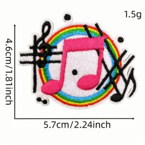 Musical note cloth sticker 4 #