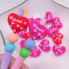 O1CN01Fy22hQ1pLbggJCr7H_2217666445344-0-cib Wholesale Random 100pcs Valentine's Day Heart Cartoon 3D Focal Beads