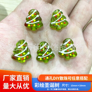 Painted christmas tree