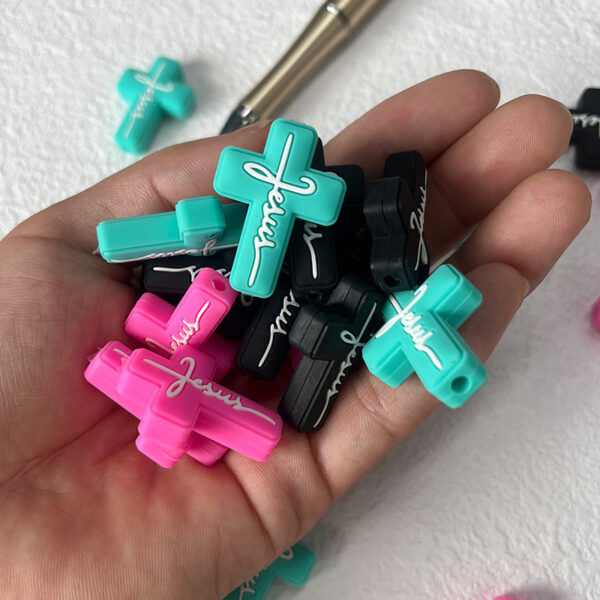 Wholesale Color Cross Focal Beads