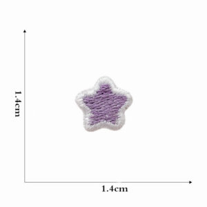 Purple small five-pointed star cloth patch 15 #