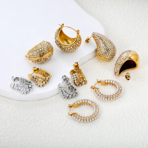 O1CN01G0zVaK1V7bDGV4Abs_2214103262606-0-cib Wholesale Pearl White Diamond 18k Stainless Steel Earrings for Women, Light Luxury