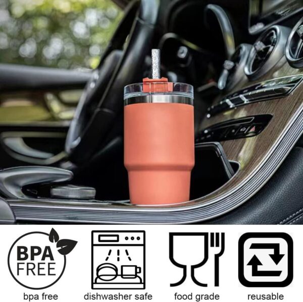 Wholesale 40oz Car Cup Large Capacity 304 Stainless Steel Convenient Handle Ice Cooler Insulated Cup