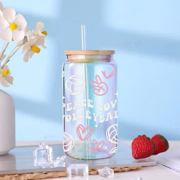 Wholesale UV Transfer Paste Glass Crystal Label Crystal Paste Cross-border Special Paste for 16oz Glass Cup 23cmX11cm