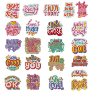 Wholesale Inspirational quote embroidery DIY Patches