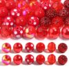 Wholesale 20mm multi-colored crystal beads in candy colors, Acrylic Beads