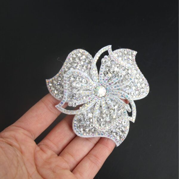 Wholesale Rhinestone sequin floral embroidery DIY Patches
