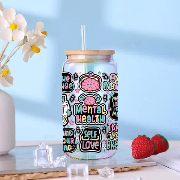 Wholesale Uv Transfer Sticker Glass C Crystal Label Crystal Sticker Exclusive for 16oz Glass C Special Sticker 23Cmx11Cm