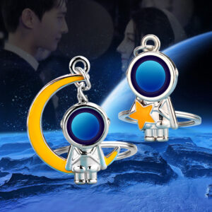 Couple Spaceman Keychain