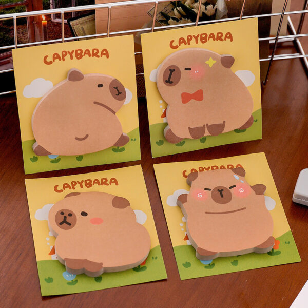 Wholesale Cute cartoon shaped portable capybara sticky note
