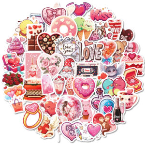 Wholesale 50pcs Sweet Valentine's Day series stickers