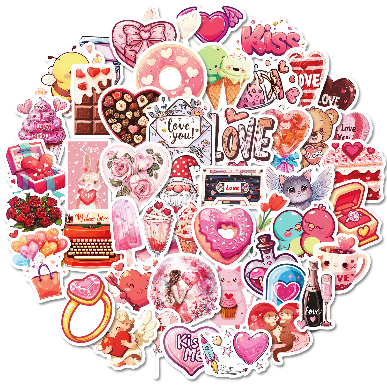Wholesale Sweet Valentine's Day series stickers