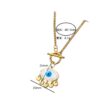 Wholesale Demon Eye Titanium Steel Necklace for Women