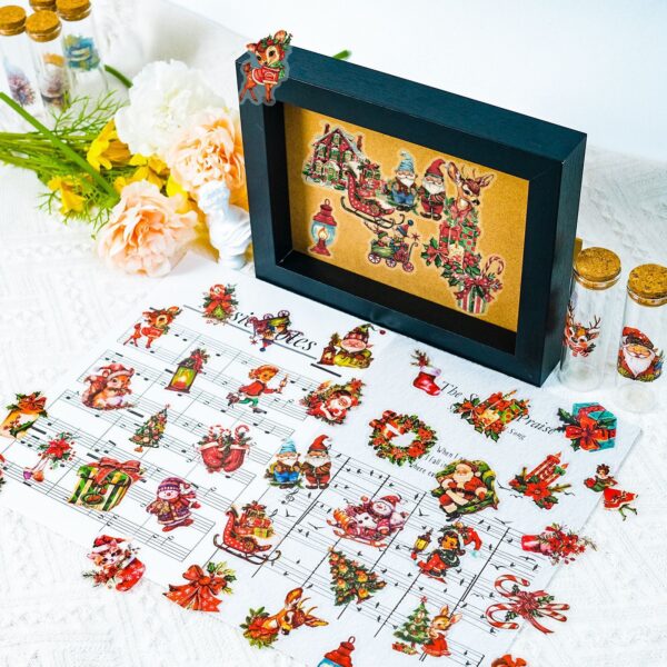 Wholesale 50pcs Santa Claus gift stickers