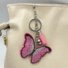 Wholesale Diamond-Studded Butterfly Keychain Fashion Tassel Bag Pendant