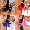 Wholesale Bow Love Valentine's Day Acrylic Earrings