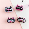 Wholesale 10pcs Printed Colorful Cat Head Lace Love Acrylic Beads