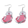 Wholesale Nurse's Day Stethoscope Flower ECG Heart Pendant Earrings