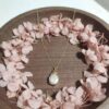 Wholesale Natural Alien Baroque Pearl Leaf Necklace