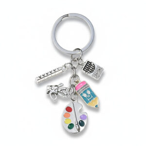 Blue pencil ruler-five-link chain style