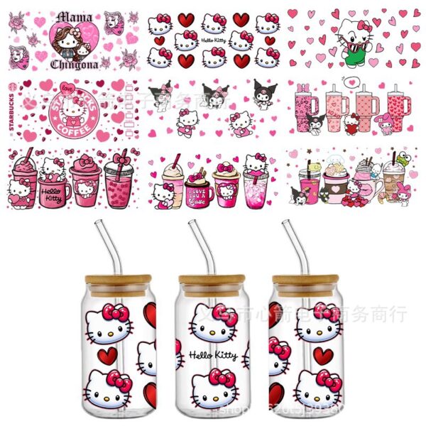 O1CN01GI3Ovo1IlMdZJ6WTy_2216490590933-0-cib Wholesale Cartoon Valentine's Day Series Uv Dtf Transfer Crystal Label 16oz Glass C Sticker pular Three-Dimensional