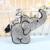Wholesale Nose Elephant Encrusted Key Chain Rhinestone Keychain
