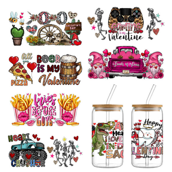 O1CN01GKtB992CSEUYbNMrT_2211831908472-0-cib Wholesale Transfer paste crystal label factory direct Valentine's Day color red theme 16oz c paste pen paste