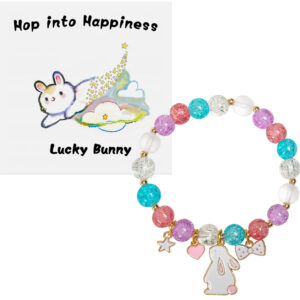 Star rabbit bow pendant bracelet