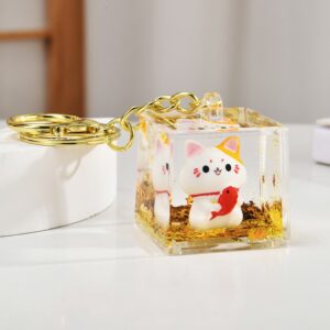 Lucky cat【more than enough every year】 / Light gold buckle + lucky cat