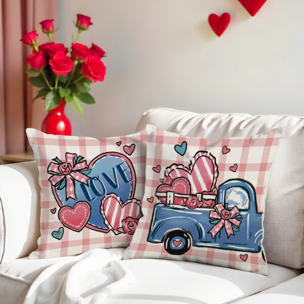 O1CN01GP4fPh2BnTJum71UQ_4183138383-0-cib Wholesale Love Heart Cover Pink Set Cover Versatile Valentine's Day Pillow