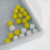 Wholesale Half Hole 2cm Golden Yellow Soft Clay Full Diamond Shambhala Crystal Beads Pen Cap