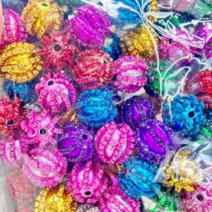 Randomly mixed colors-metal style / 18mm