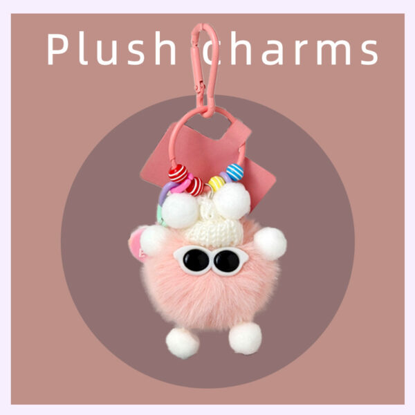 Wholesale Cartoon Cute Pink Plush Elf Keychain
