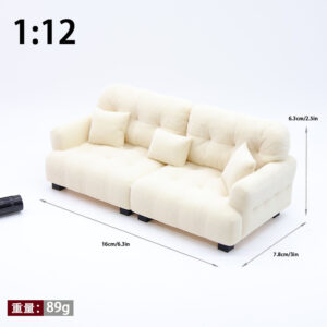 【1:12】cream sofa