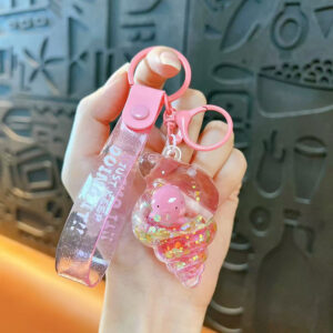 Pink - oil-filled sea creature seashell