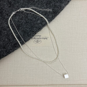 Brushed square pendant