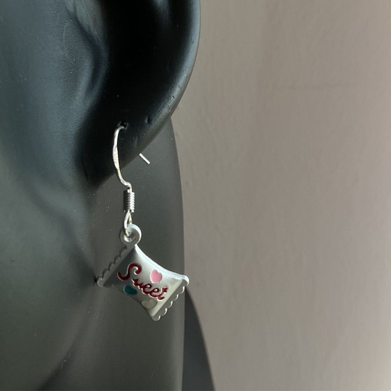 Wholesale Sweet and lovely electroplated candy ear clip