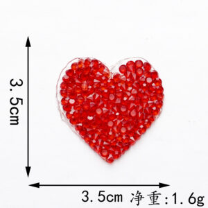 3.5*3.5cm red love* hot melt glue