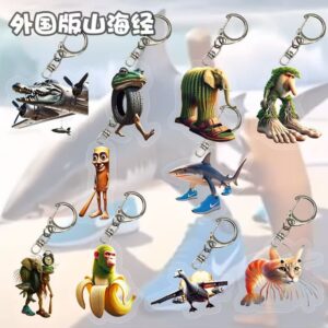 Wholesale Classic of Mountains Acrylic Keychain Backpack Accessory