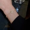 Wholesale rose gold love zircon bracelet simple alloy diamond ladies bracelet