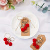 Wholesale 10 Elegant Rose Flower Set Zinc Alloy Keychain Valentine's Day