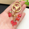 Wholesale Valentine's Day Oil Dripping Red Keychain