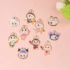Wholesale Xiaohongshu pular Aessories Alloy Oil ipping Handmade Beaded Pendant Cartoon Jewelry Aessories