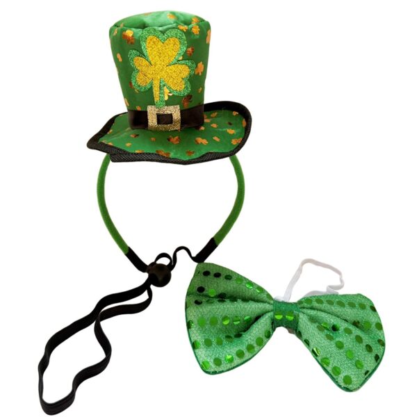 Wholesale St. Patrick's Day Clover Colorful Strip Headband