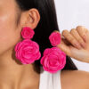 Wholesale Fresh and colorful floral Valentine's Day earrings