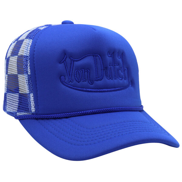 Wholesale Plaid Camouflage Embroidered Truck Hat Sun Protection Mesh Baseball Cap