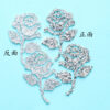 Wholesale Rose rhinestone embroidery DIY Patches