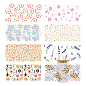 Wholesale UV Transfer Paste Glass Crystal Label Crystal Paste Cross-border Special Paste for 16oz Glass Cup 23cmX11cm